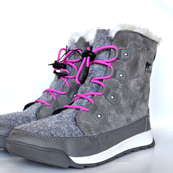 Sorel Young Whitney II Joan Lace Boot — Waterproof Winter Boots Size 7 - Picture 4 of 8